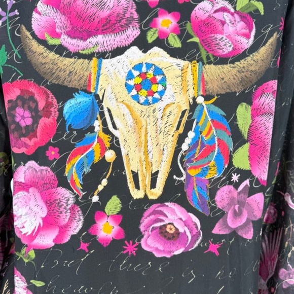 Johnny Was Silk Top - Picture 9 of 14